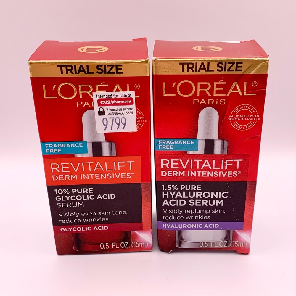 L'oreal Paris Revitalift Derm Intensives Hyaluronic & Glycolic Acid Serum set